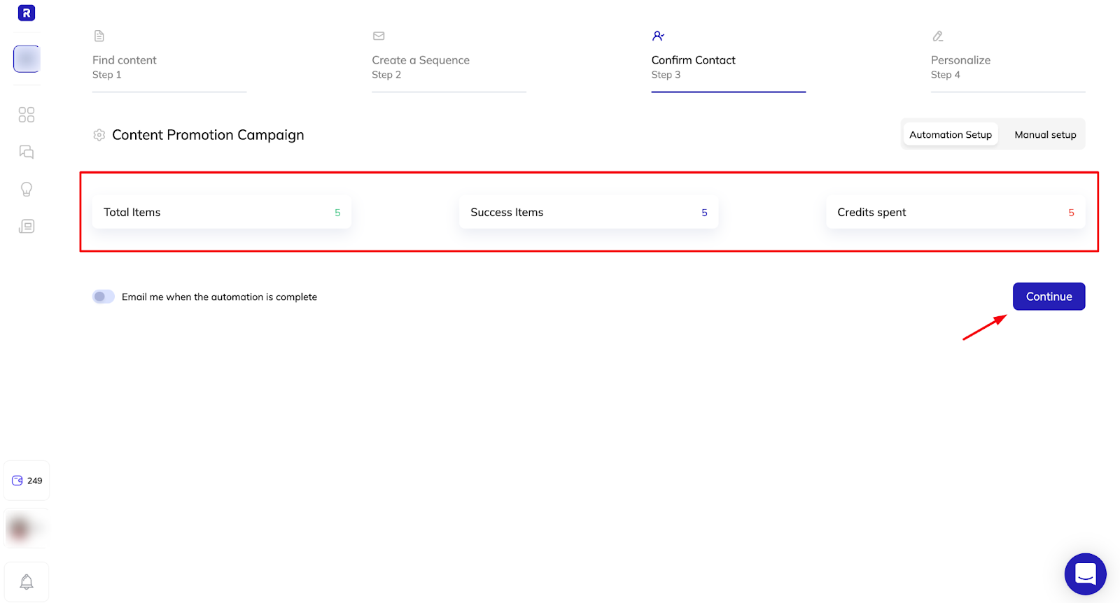 Completed contact automation