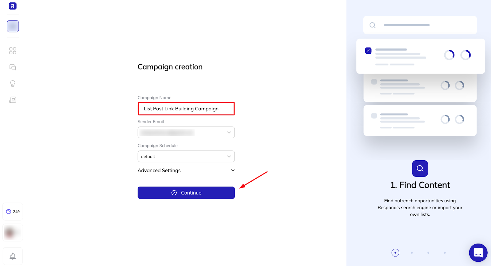 List post campaign name