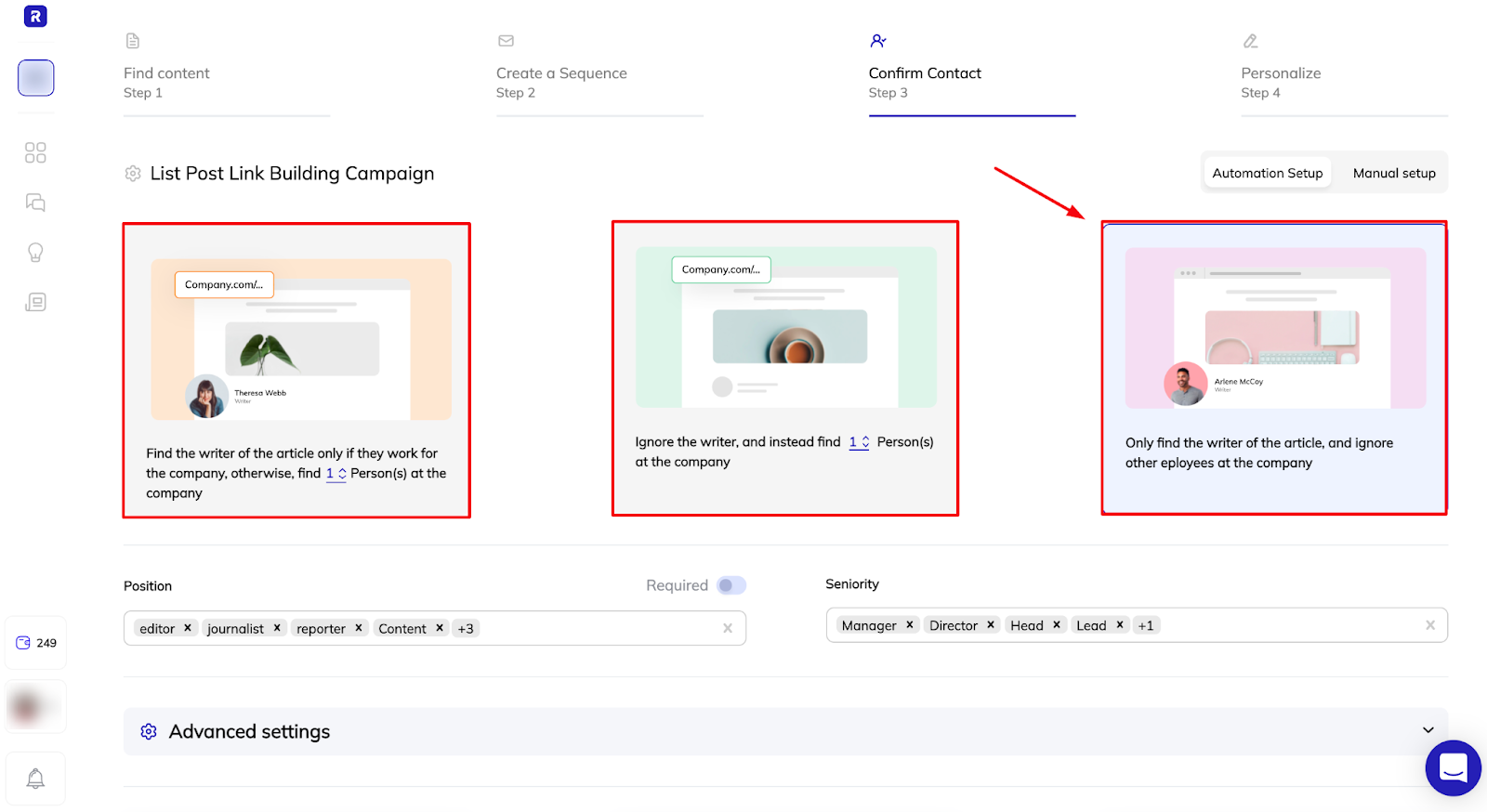 contact automation setup 4