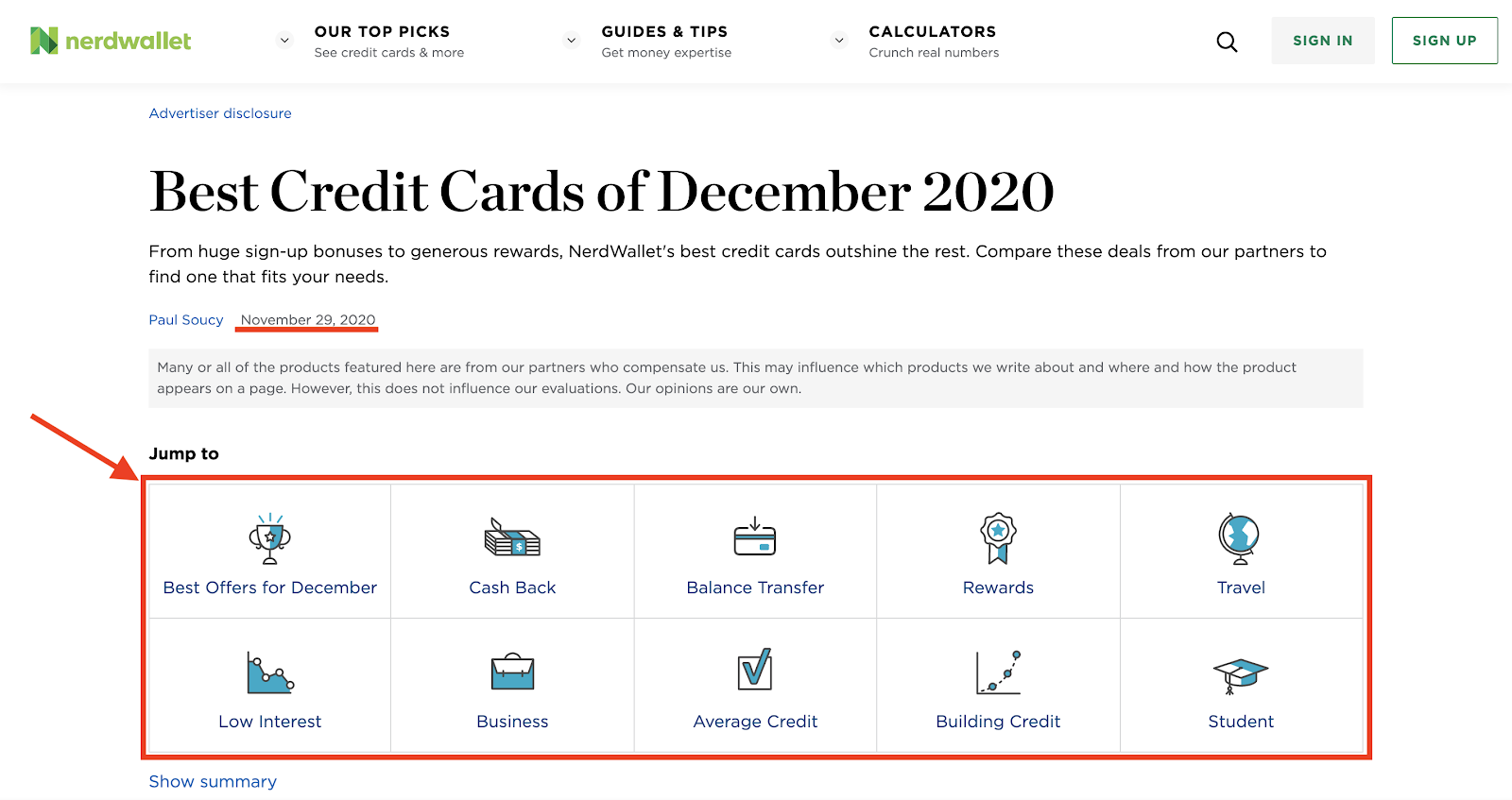 Nerdwallet blog post