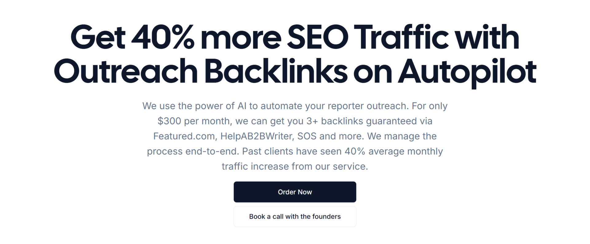 backlinker.ai homepage