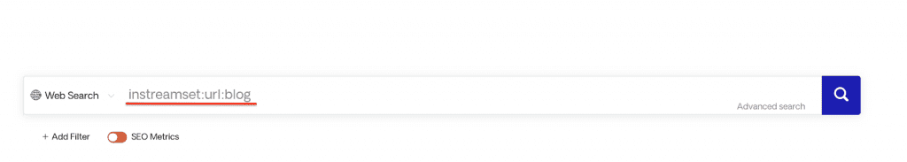 Advanced search command 1