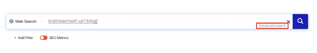 Selecting another advanced command
