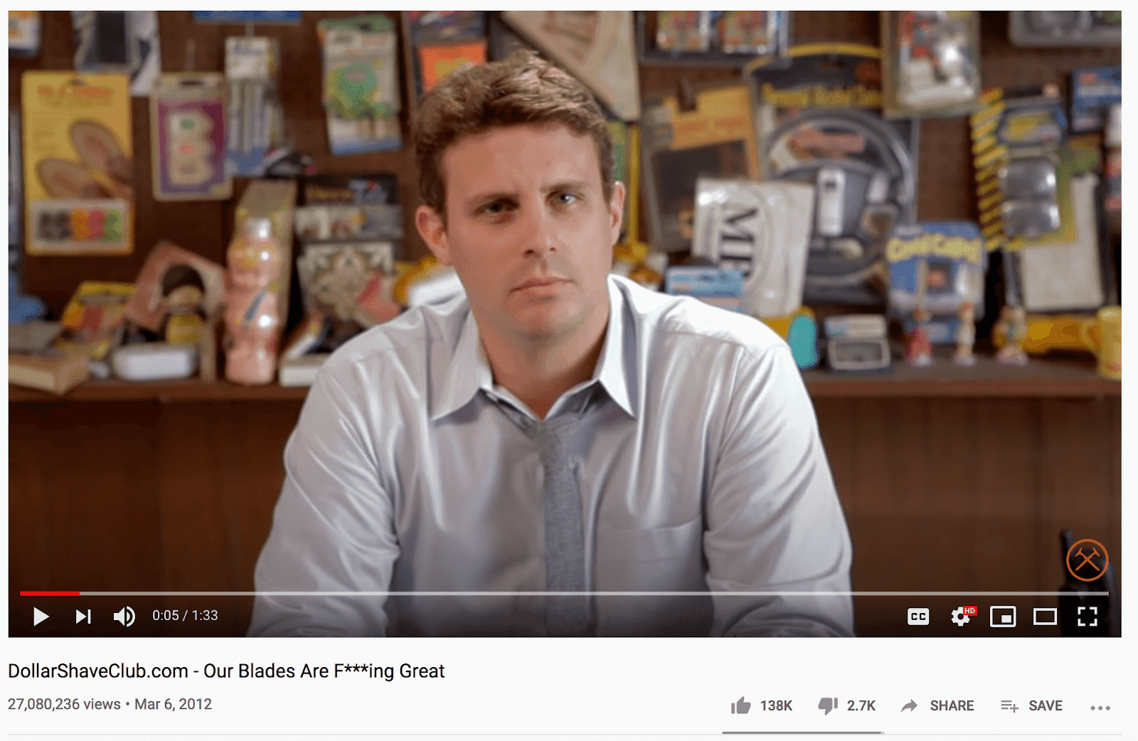 DollarShaveClub youtube video