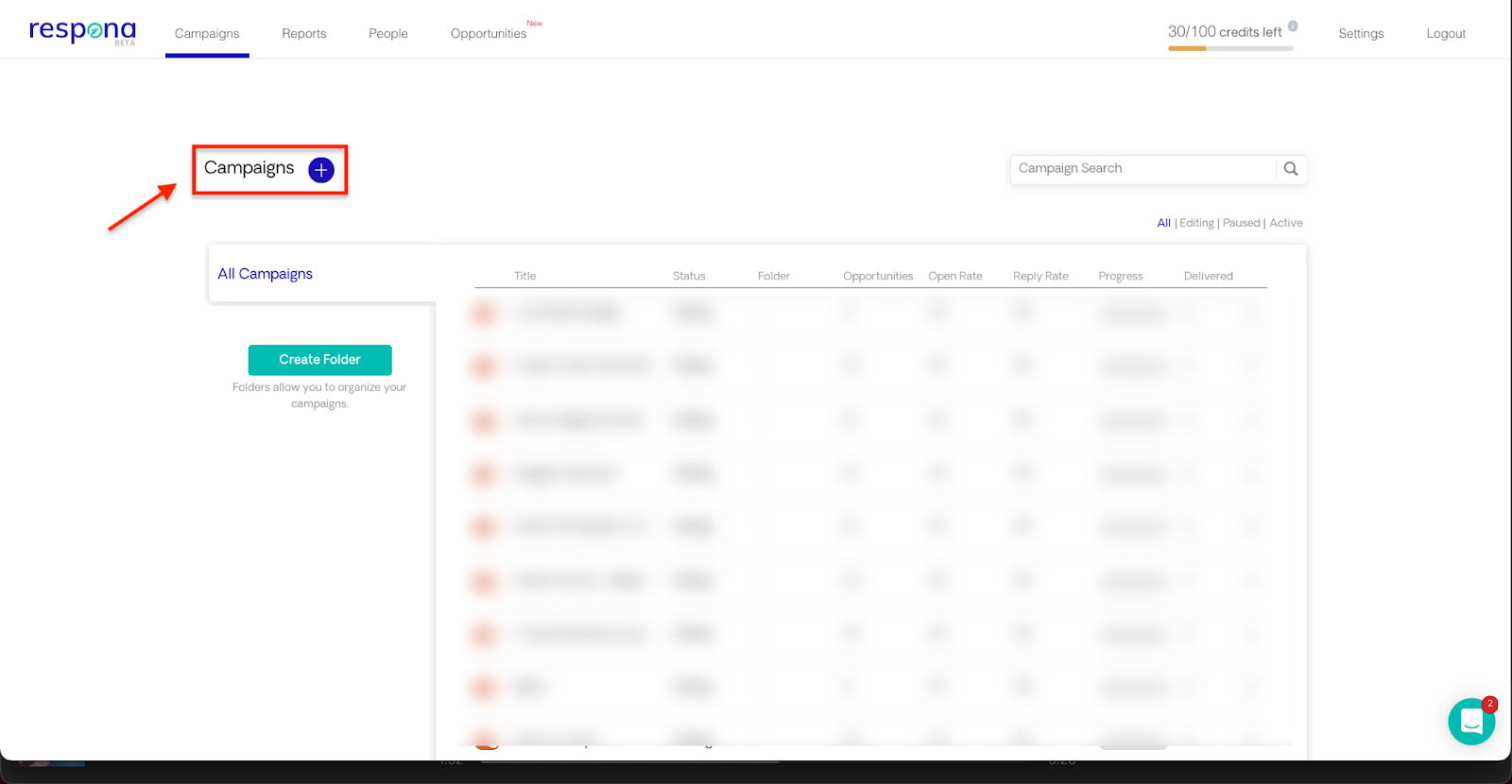 Creating a campaign in Respona