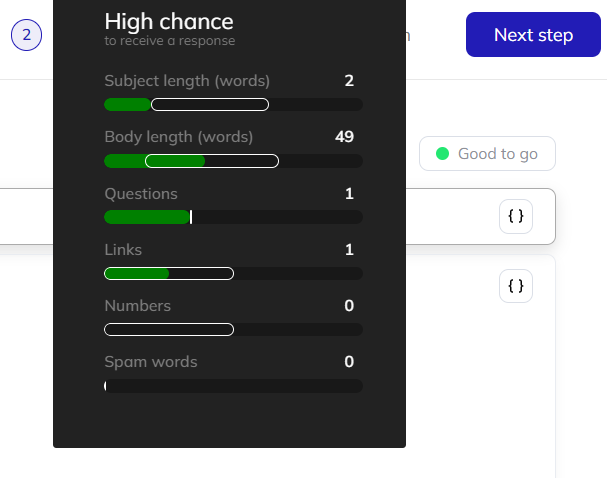 reply chance estimator