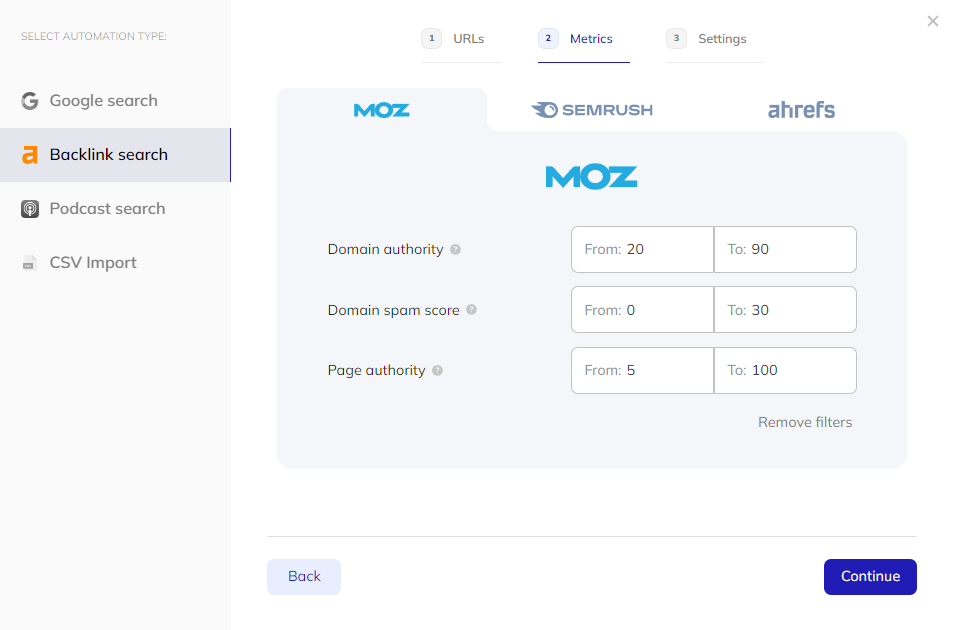 adding seo filters