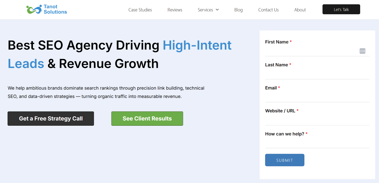 tanot solutions homepage