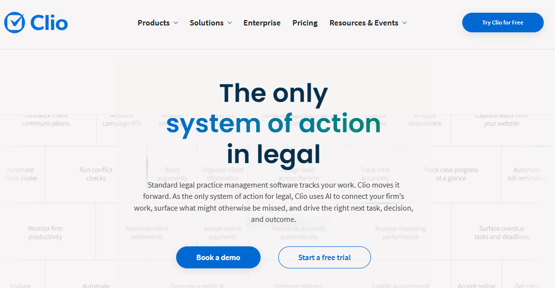 clio homepage