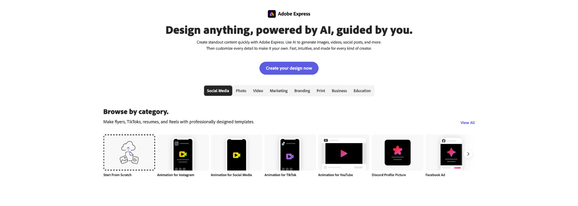 adobe express features