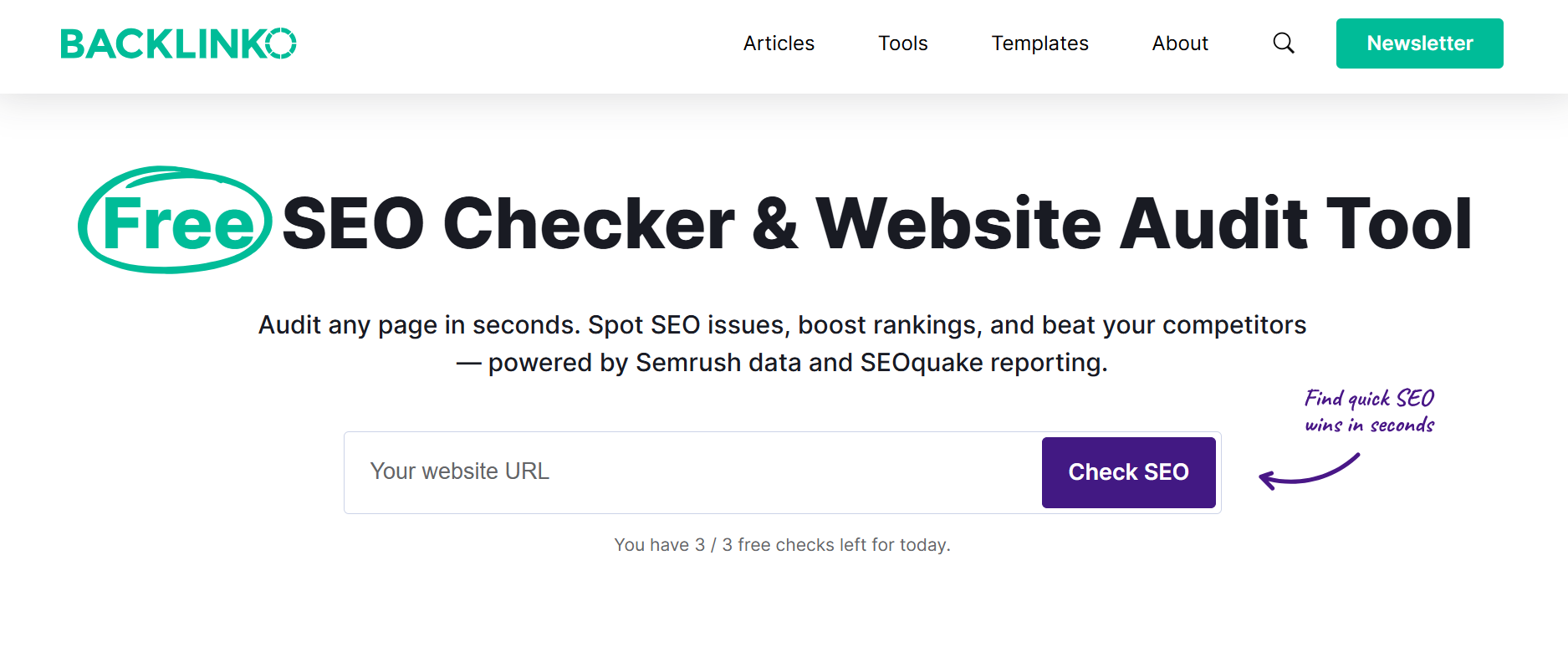 backlinko free seo checker