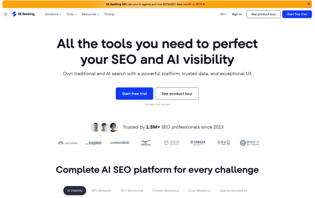 se ranking homepage