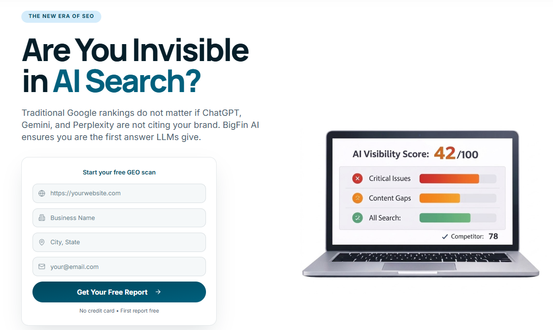 big fin seo geo tool