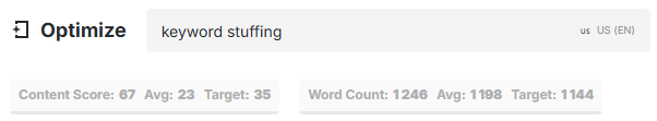content score in marketmuse