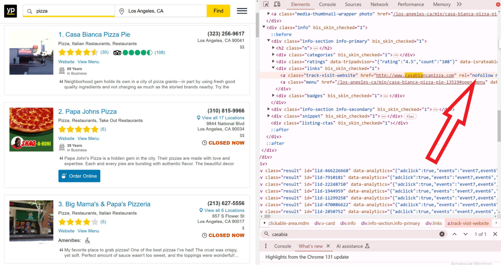nofollow link example