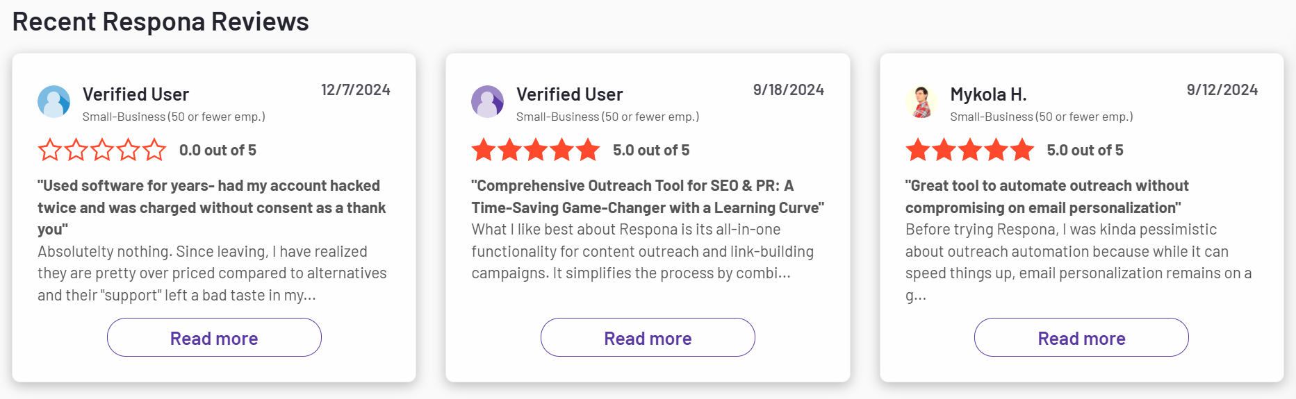 responmma g2 reviews