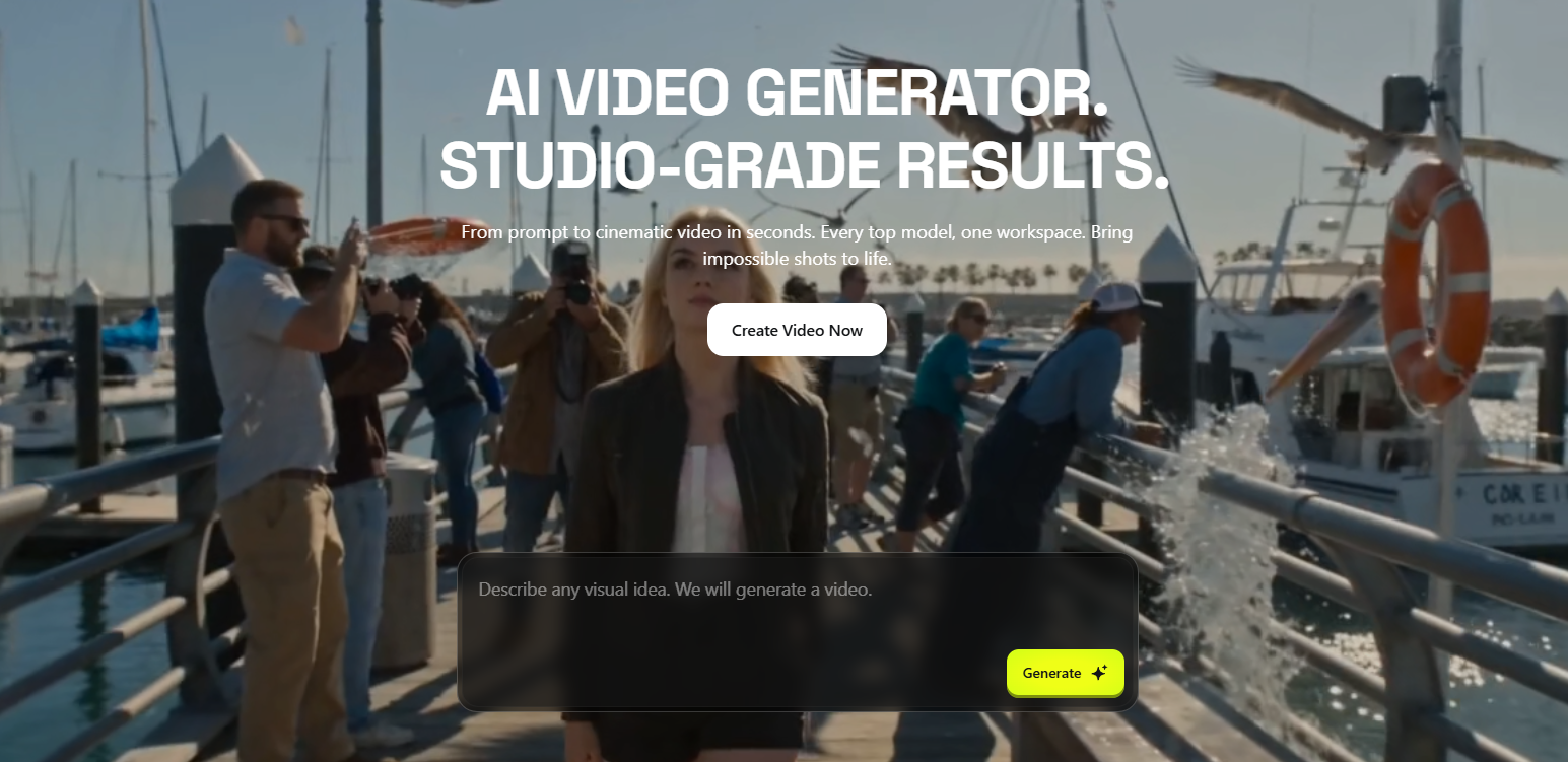higgsfield homepage