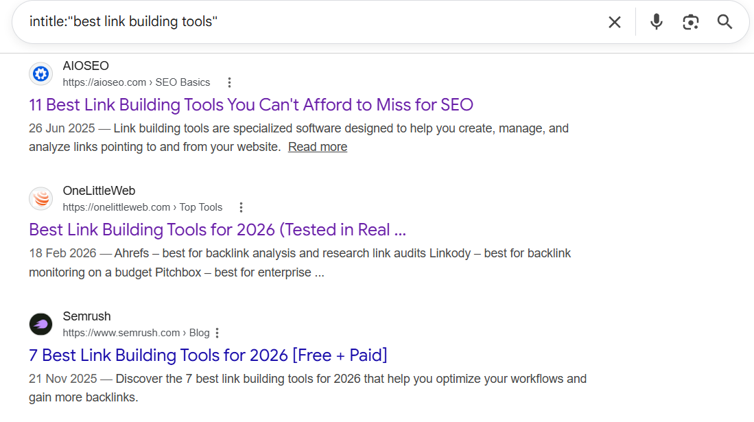 finding listicle opportunities in google