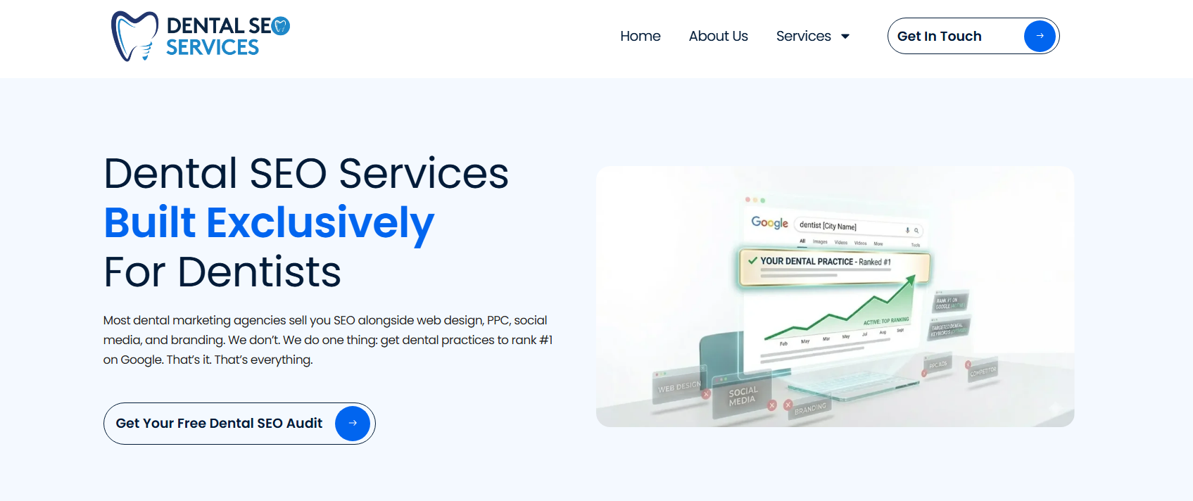 dental seo services homepage