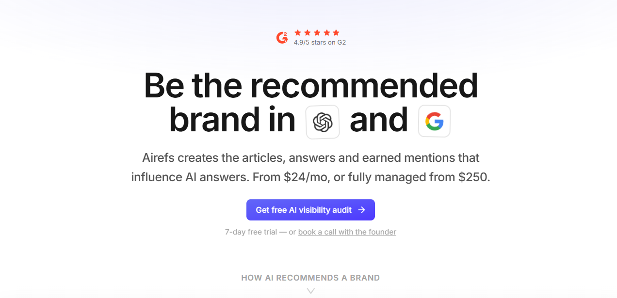 airefs homepage