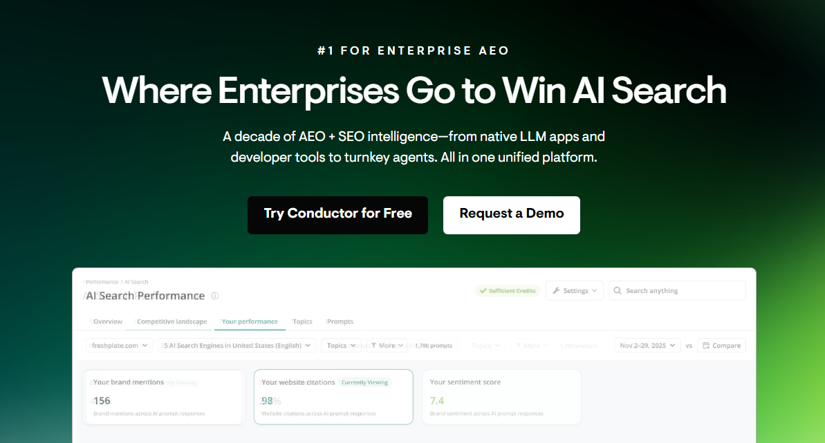 conductor homepage