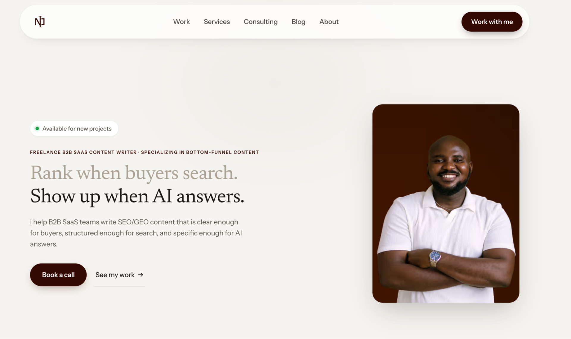 nathan ojaokomo homepage