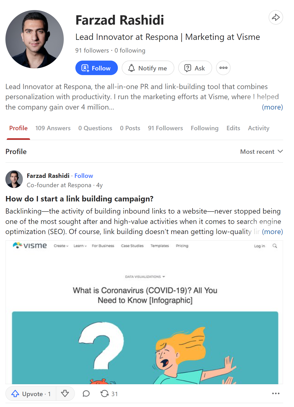farzad rashidi quora account
