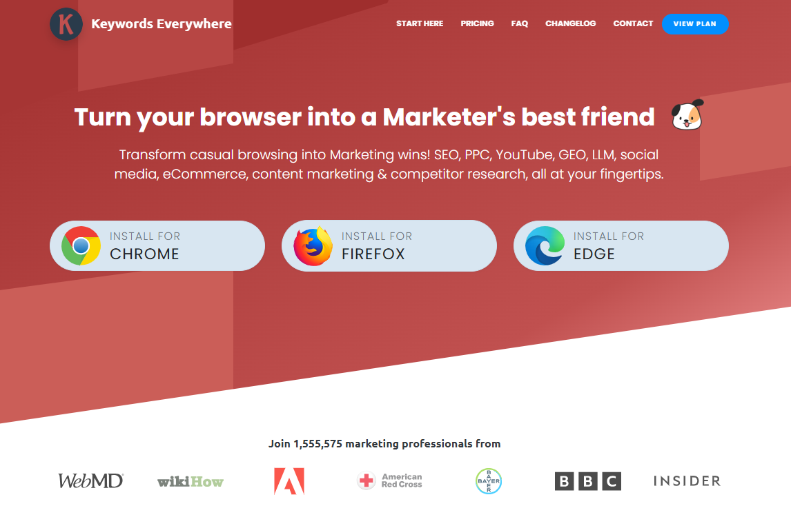 keywords everywhere homepage