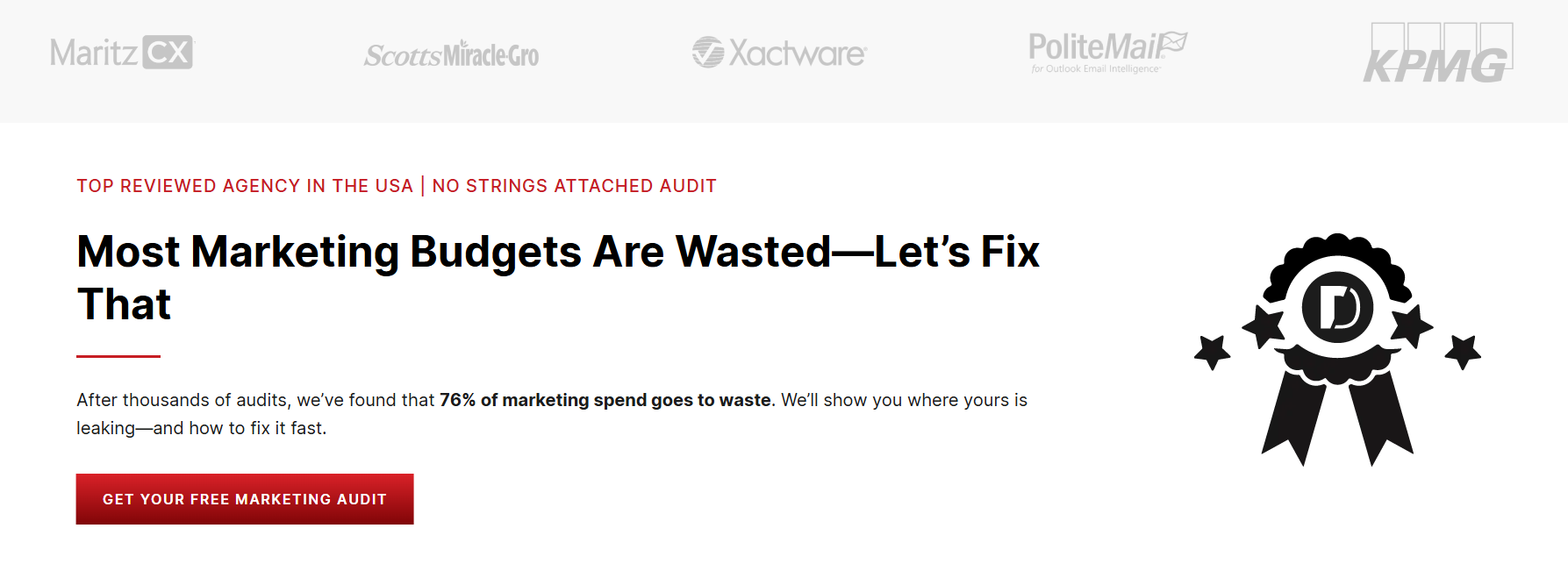 disruptive advertising homepage