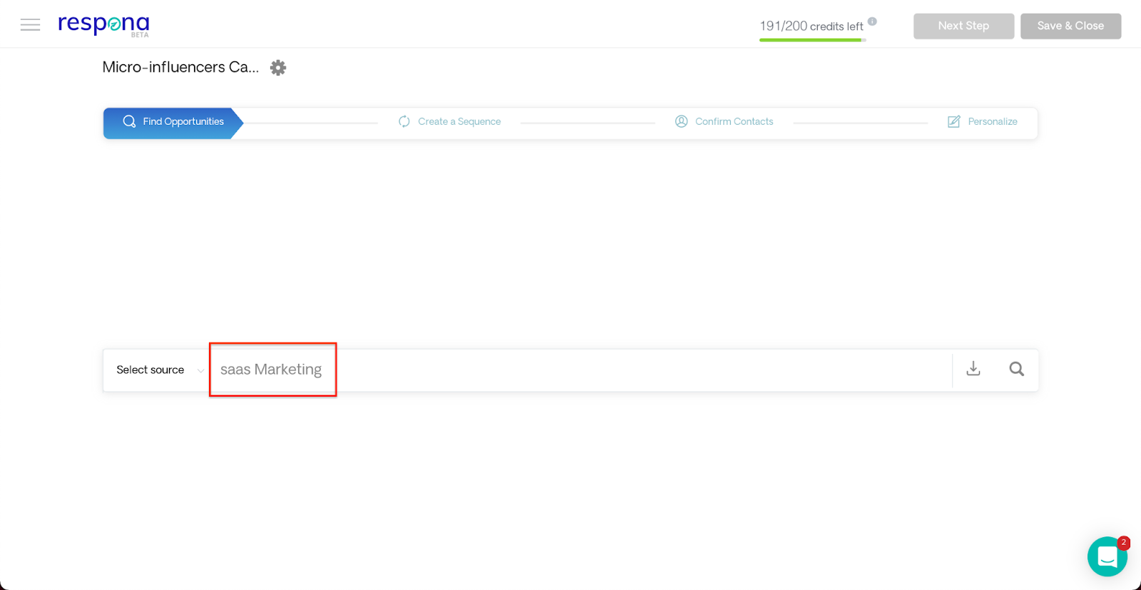 saas marketing influencer search