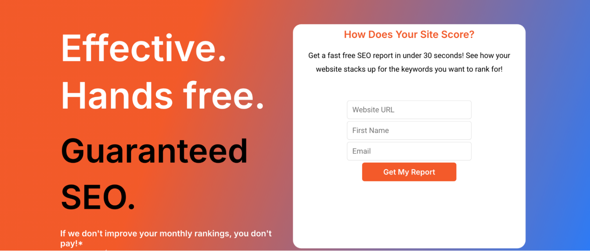 agency promising guaranteed rankings