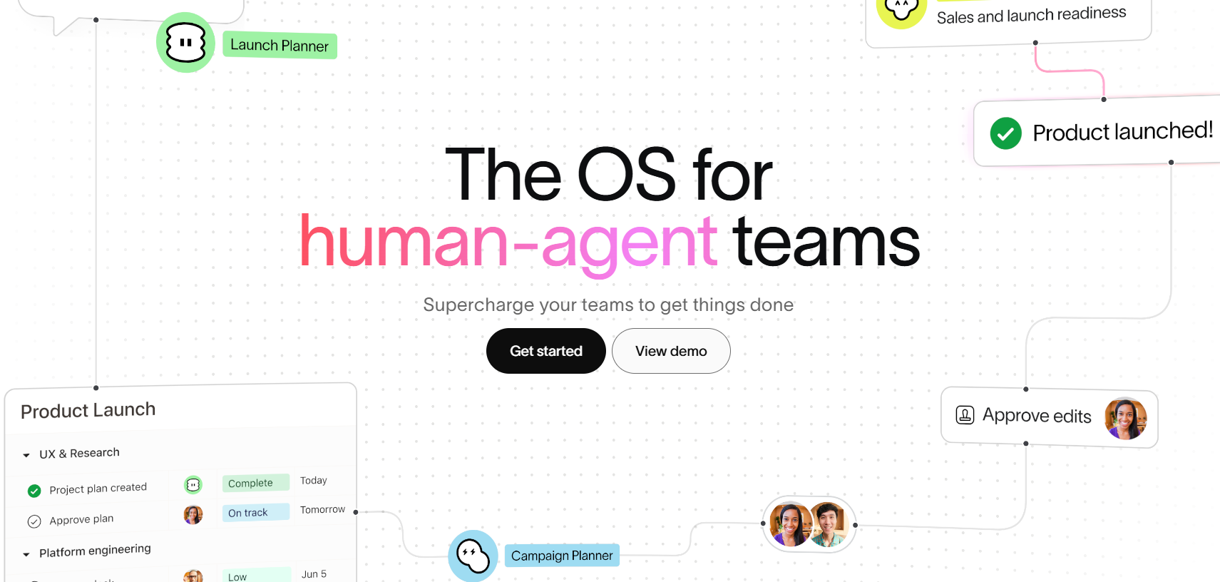 asana homepage