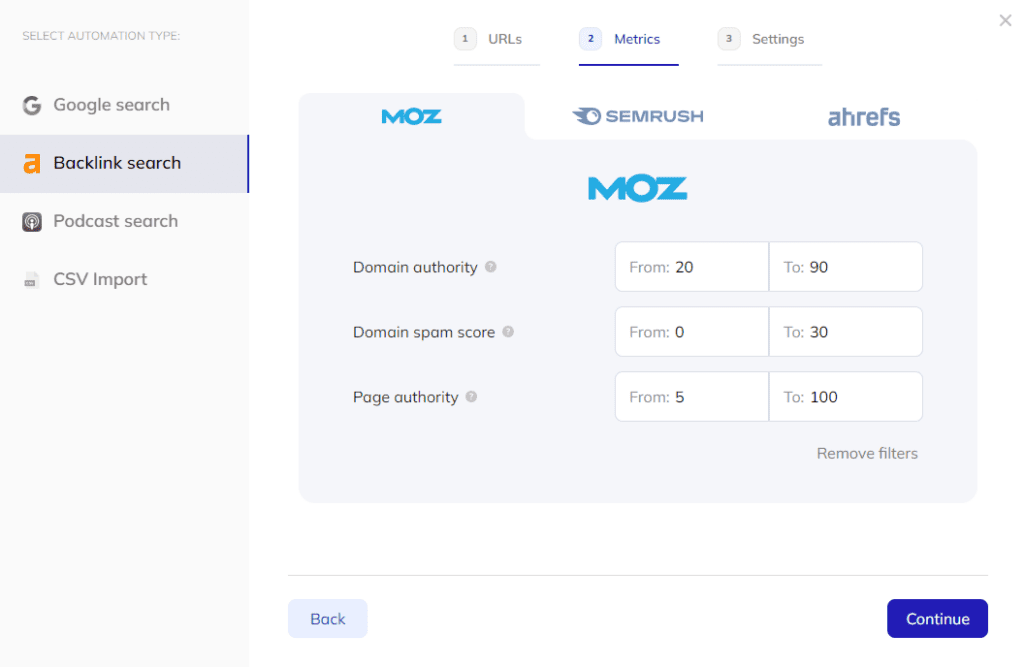 adding seo filters