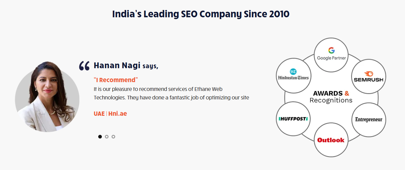 ranking by seo homepage