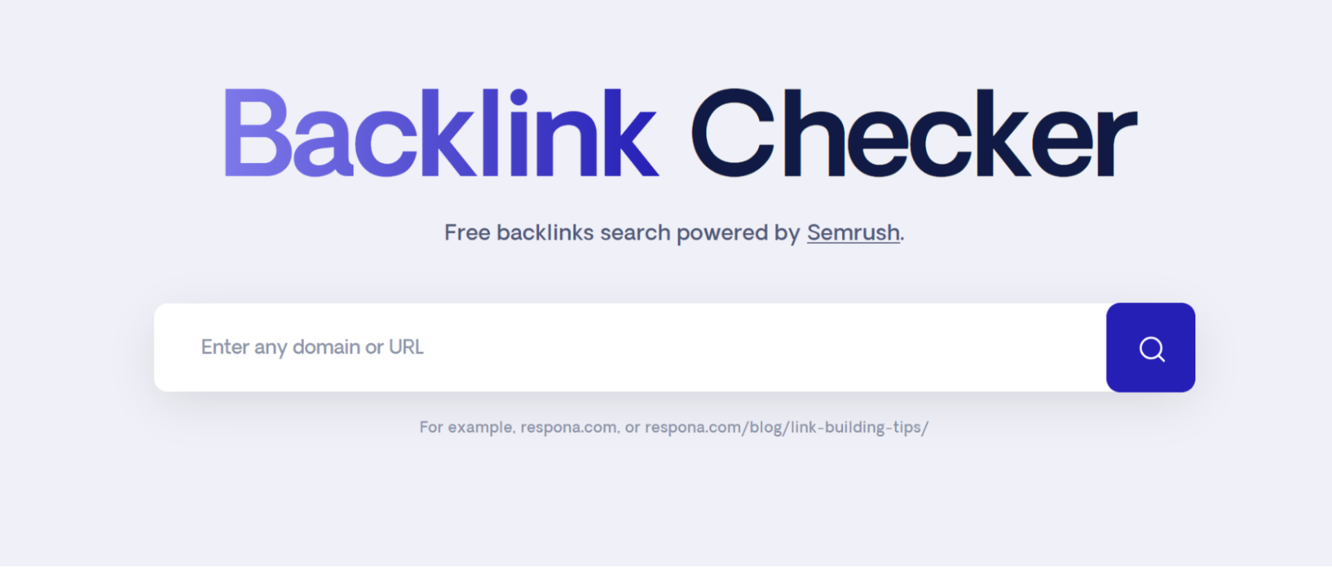 respona free backlink checker