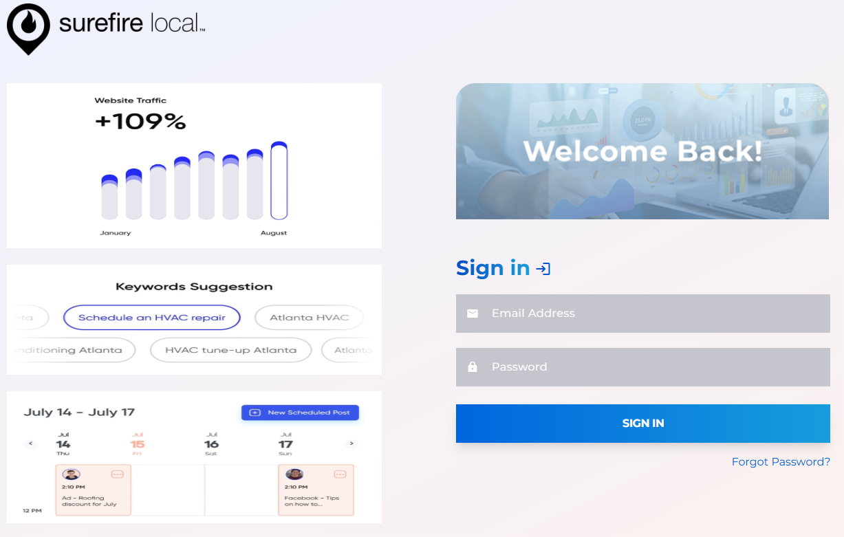 surefire local homepage