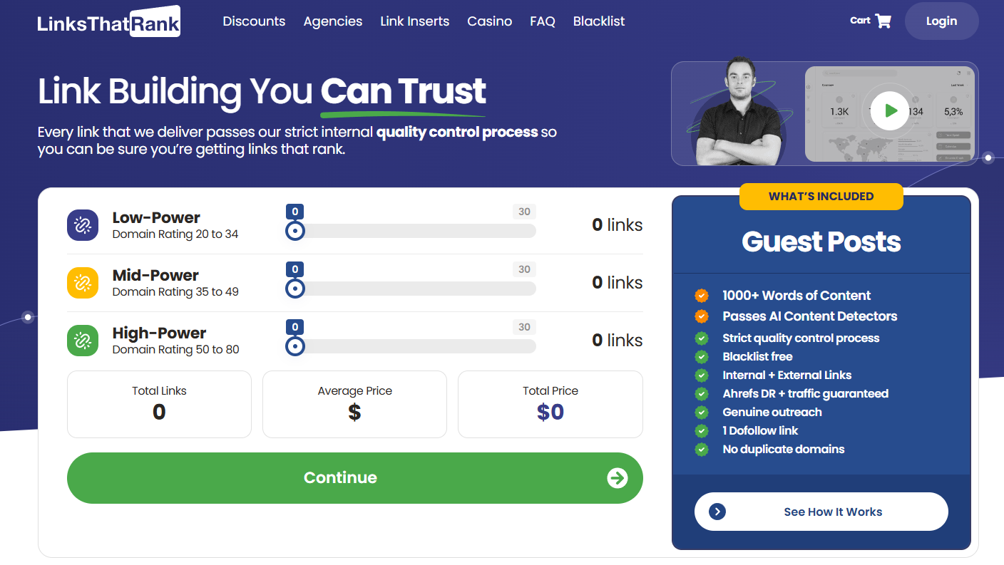 lnksthatrank homepage