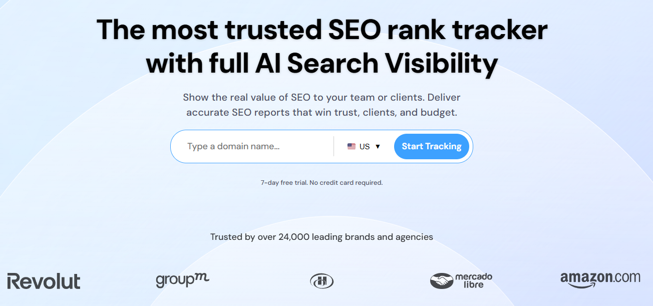 advanced web ranking homepage