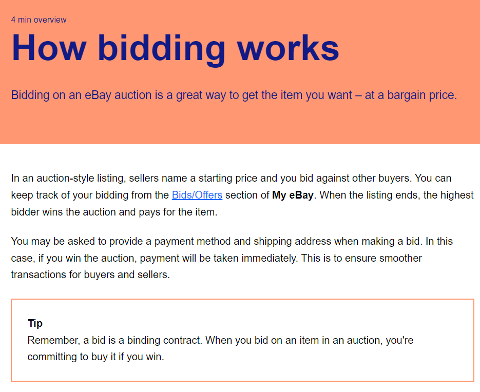 ebay bidding system