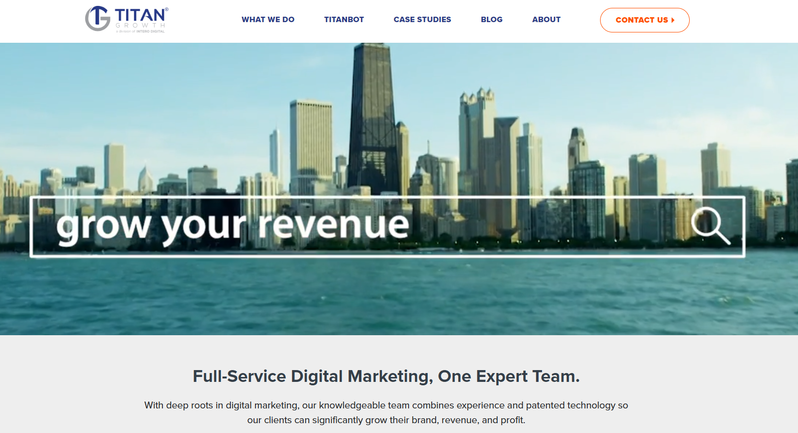 titan growth homepage