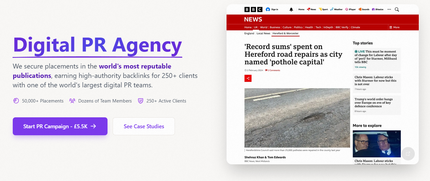 search intelligence homepage