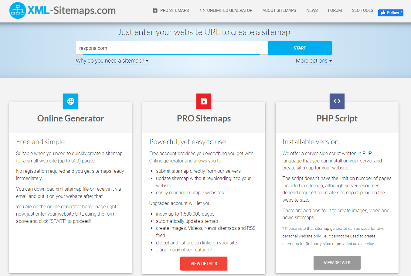 sitemap generator