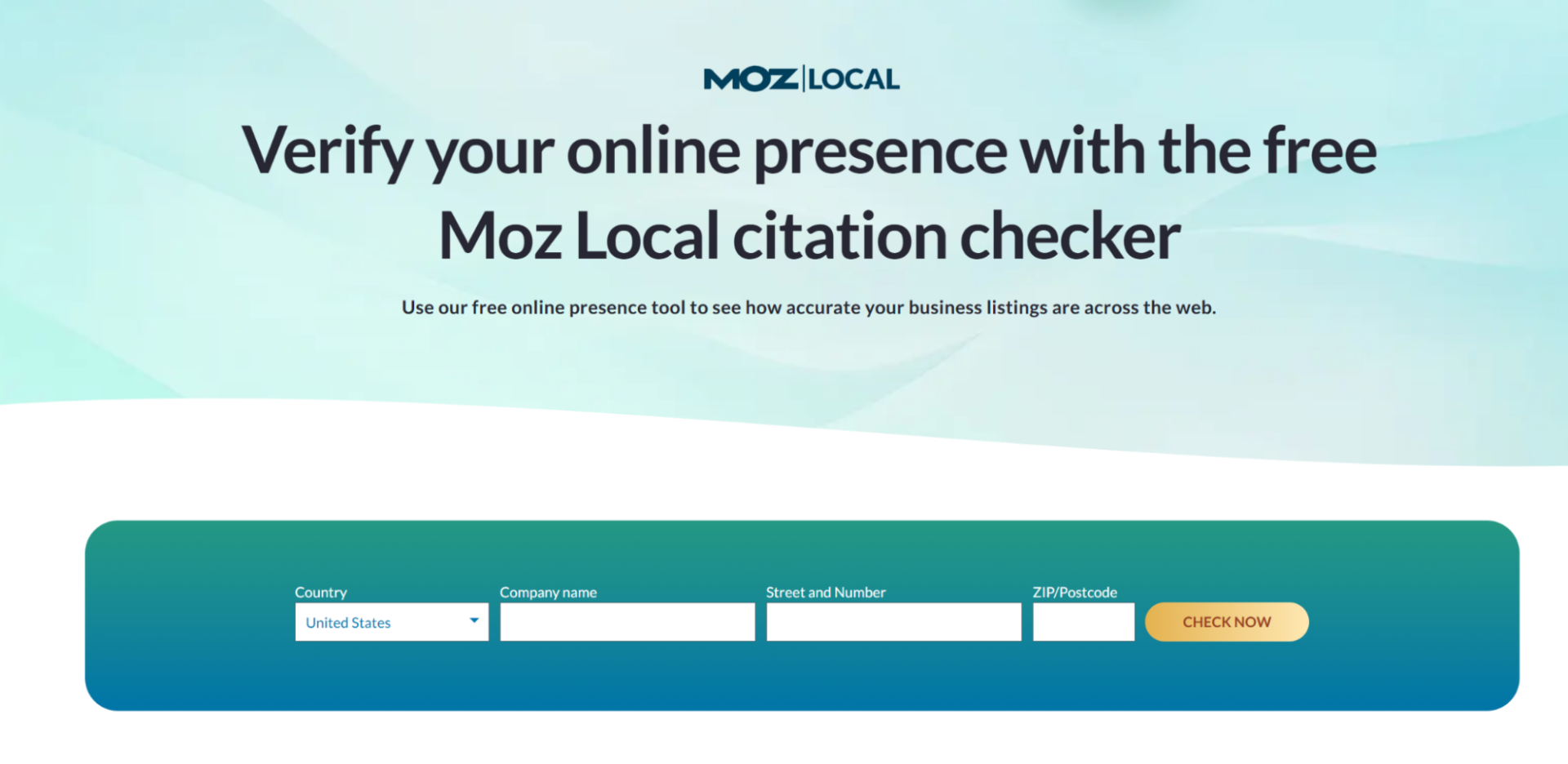 moz local homepage