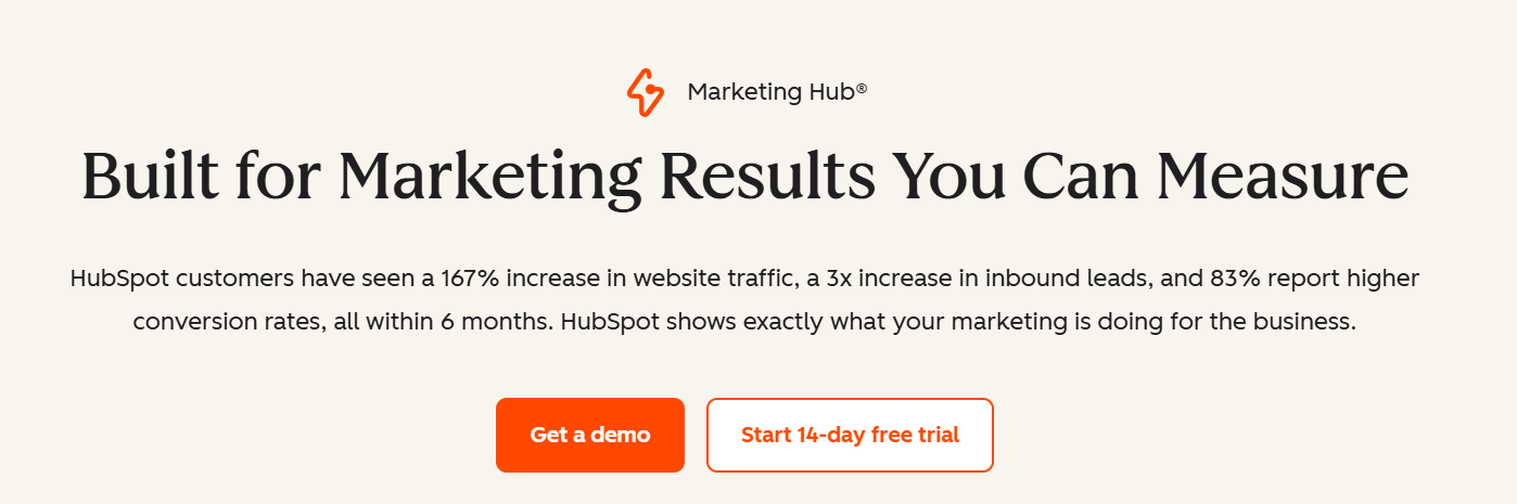 hubspot homepage
