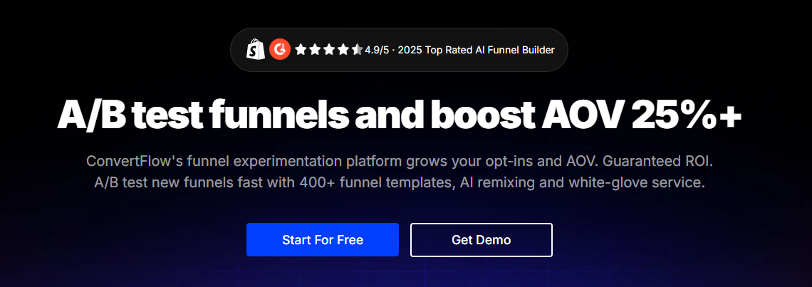 convertflow homepage