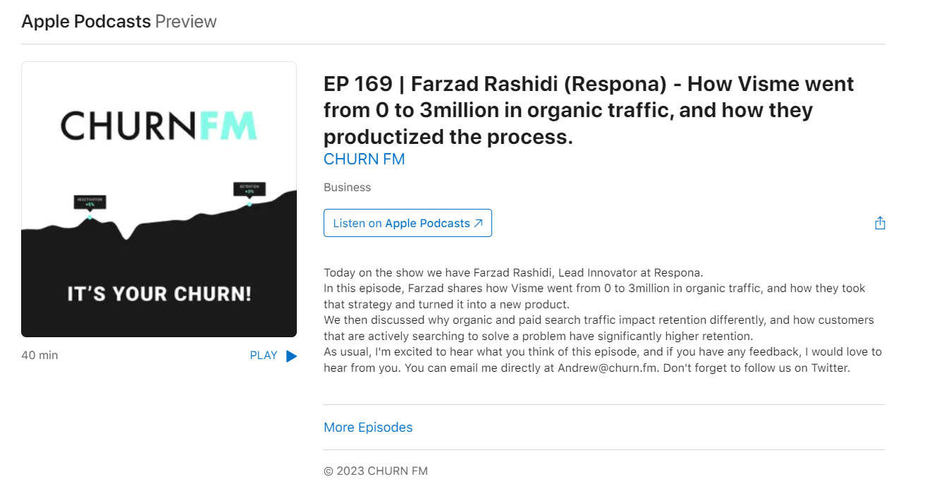 churn fm with farzad rashidi