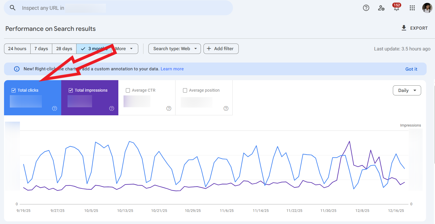 organic traffic report in google search console