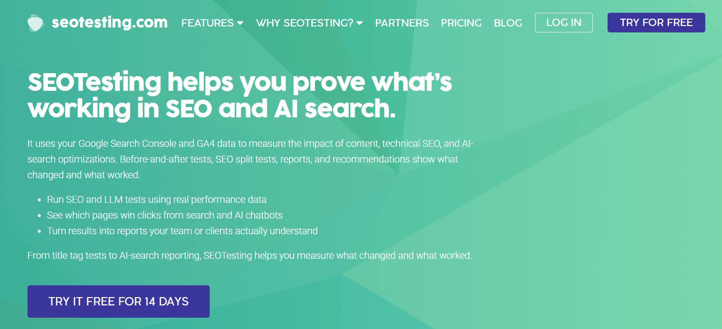 seotesting homepage