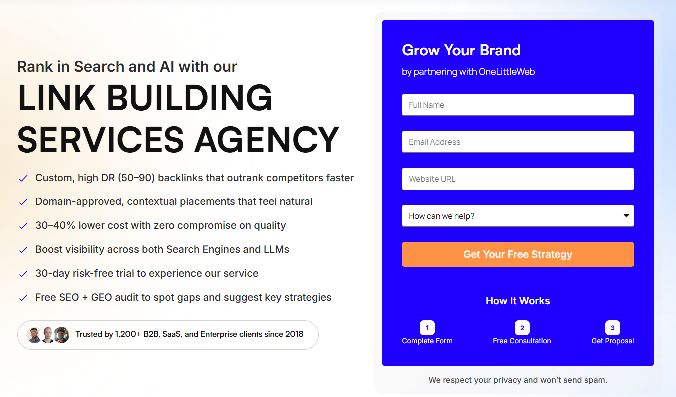 onelittleweb homepage