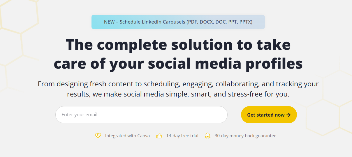socialbee homepage